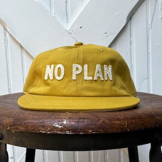 No Plan Mustard Flat Bill Hat