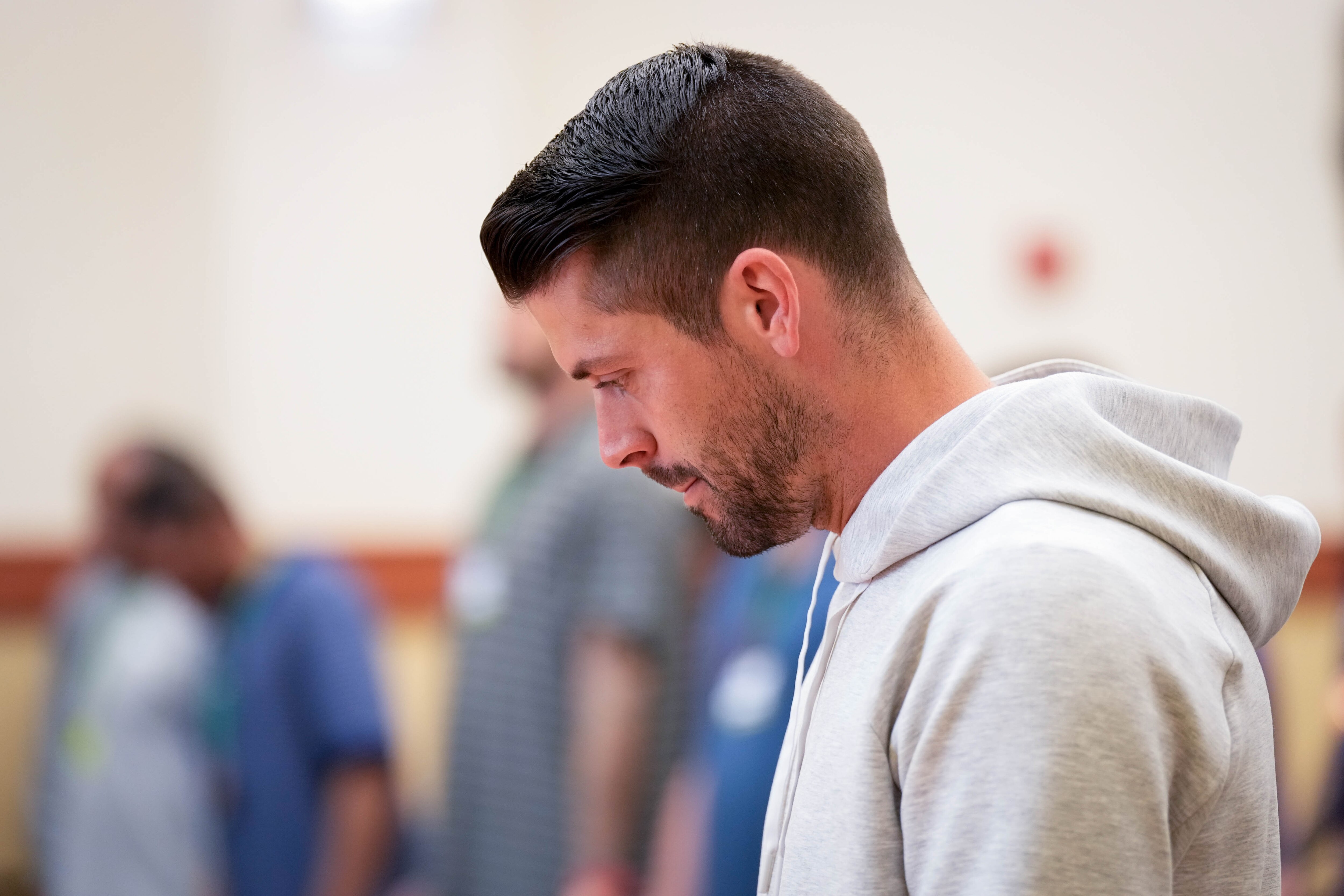 Baltimore Ravens place kicker Justin Tucker at an event in November.