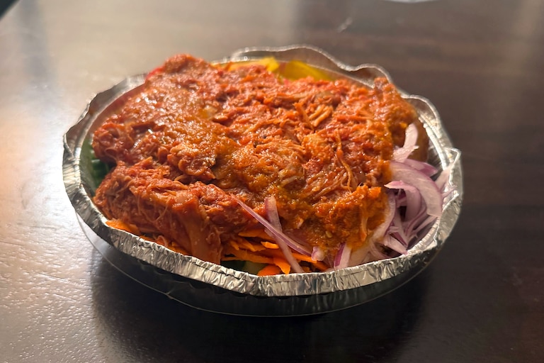 Burkinabé bowls with plantains and chicken tinga are the perfect fusion dish at Mera Kitchen Collective.