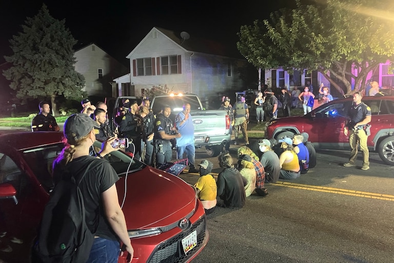 Immigration enforcement officers clashed with protesters and residents Friday (Sept. 4, 2026) after staking out the neighborhood since early Thursday morning.