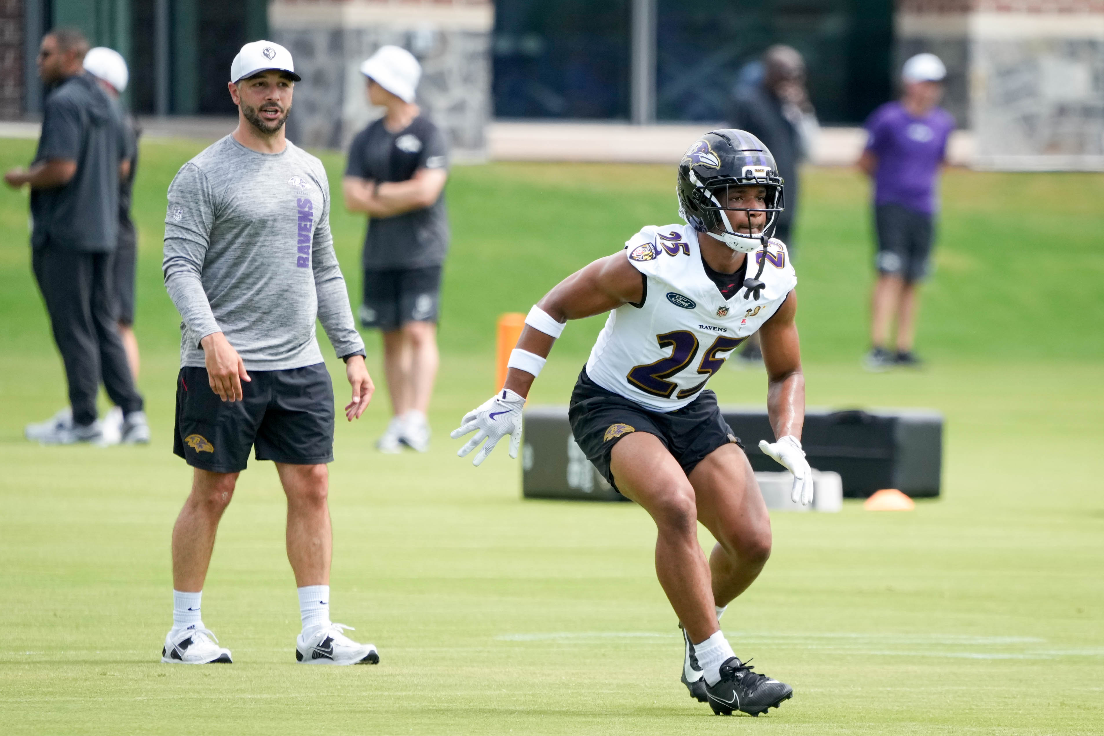 Cornerback Chidobe Awuzie had an impressive day Wednesday as the Ravens passing game was stymied.