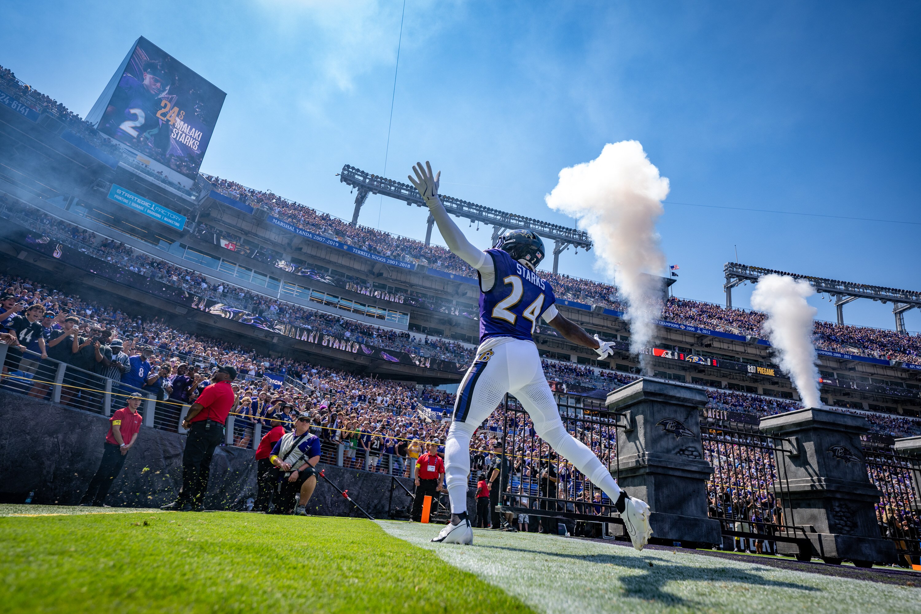 Second-year safety Malaki Starks is 13th on The Banner’s ranking of the top 20 Ravens players.