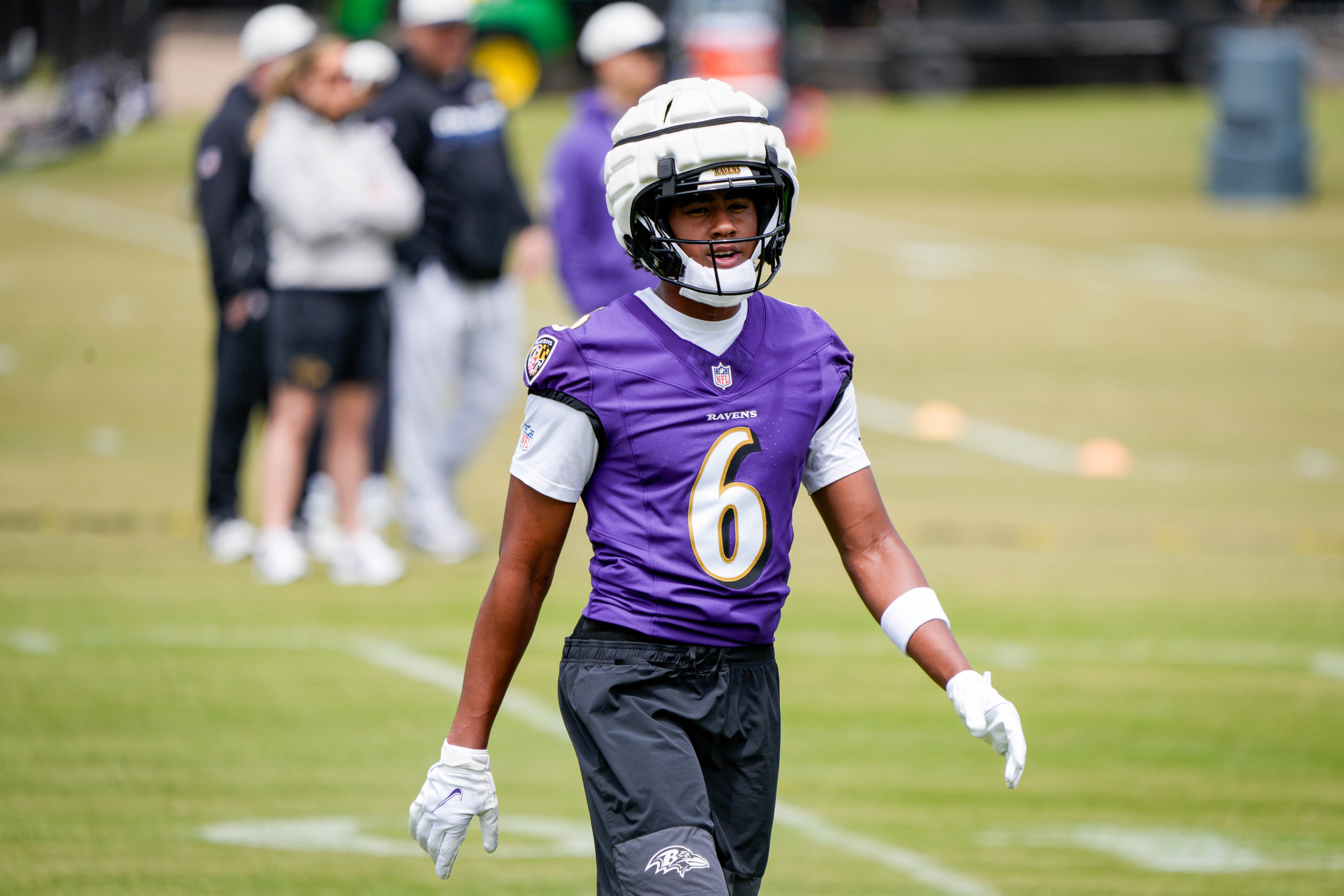 The Ravens believe Ja’Kobi Lane has the size and ball skills to make contested catches.