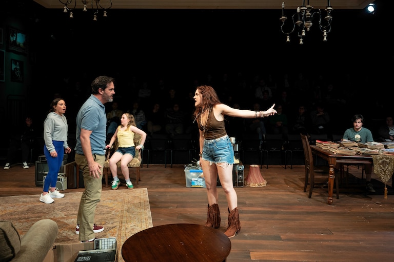 Olney Theatre’s production of “Appropriate” last spring featured bleacher seating on either side of the stage, forcing audiences to face each other as they grappled with the play’s heavy themes.