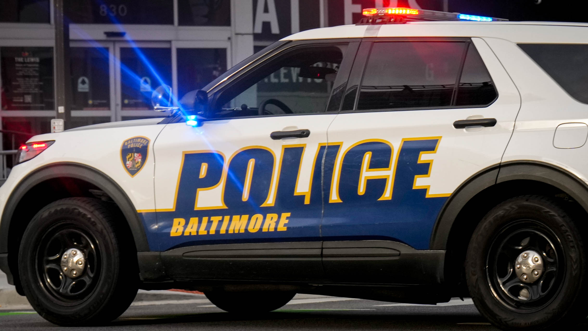 Baltimore Police say a 69-year-old man was killed when his motorcycle was struck by a stolen vehicle in West Baltimore. 