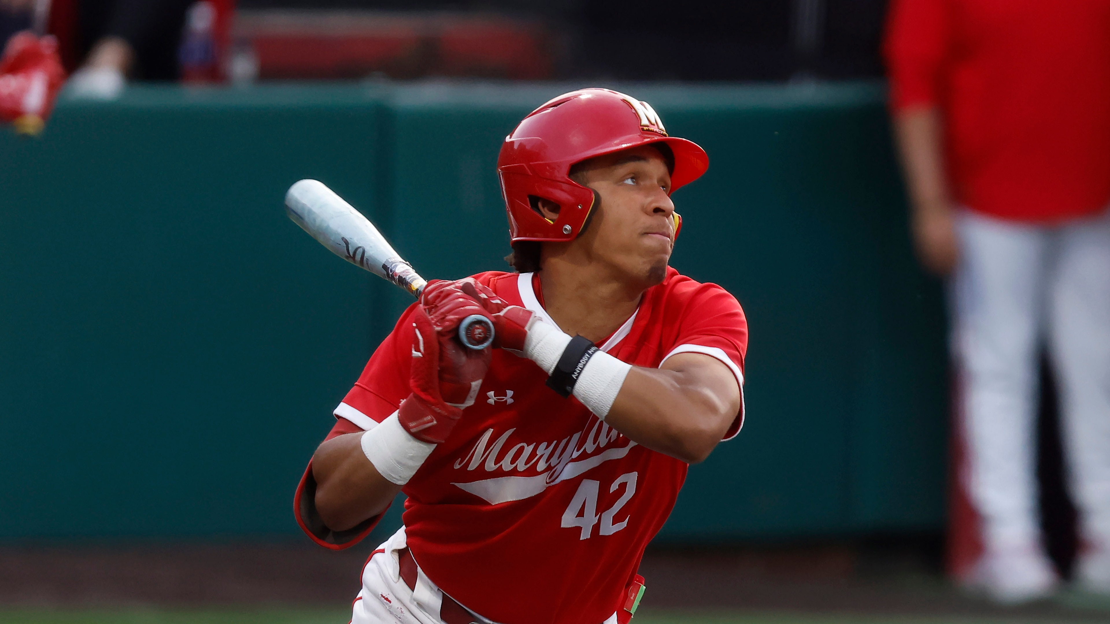 Maryland utilityman Brayden Martin during an NCAA baseball game against Indiana on April 10.