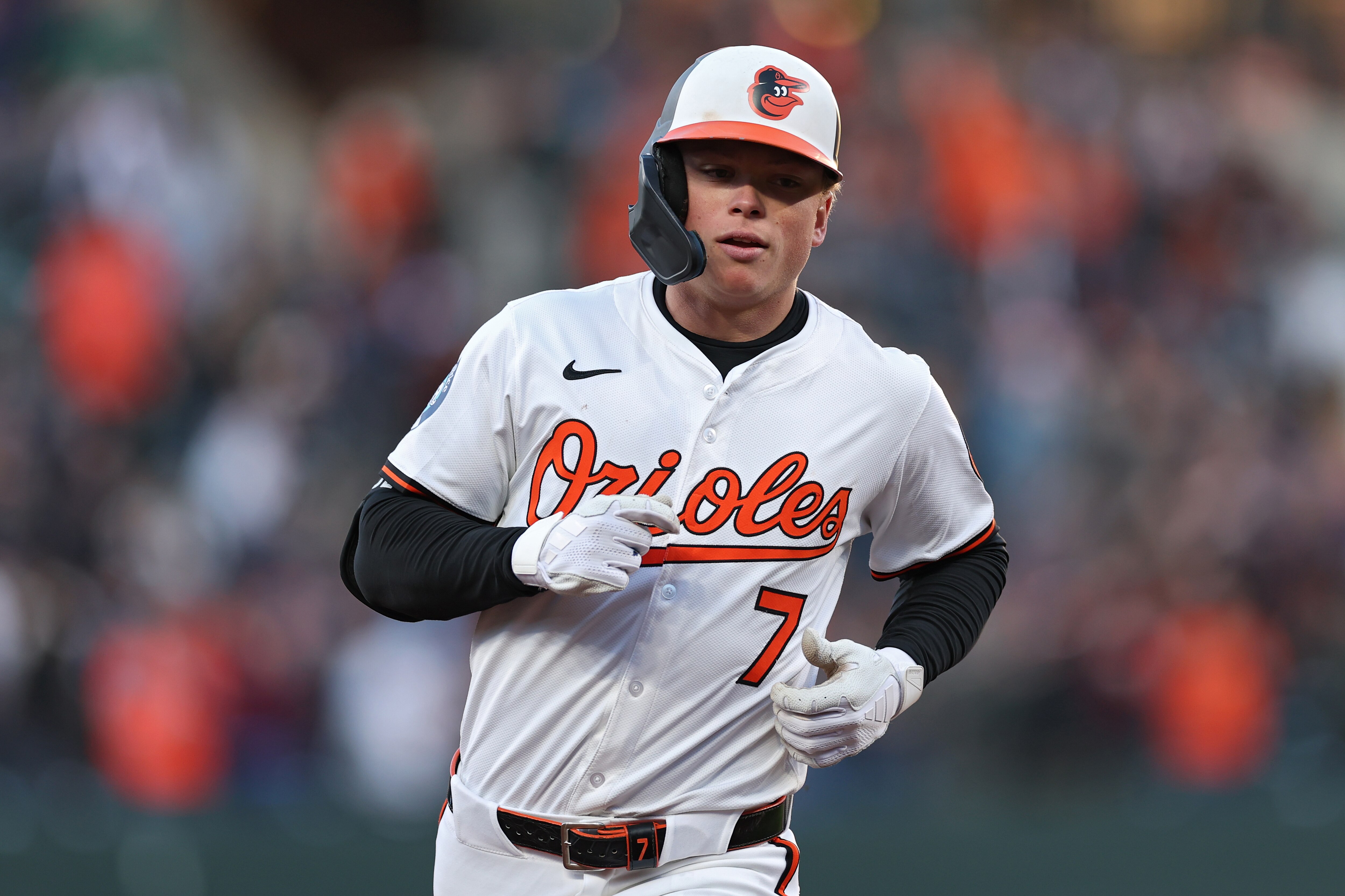 Jackson Holliday’s grand slam Wednesday night was his second home run of the season.