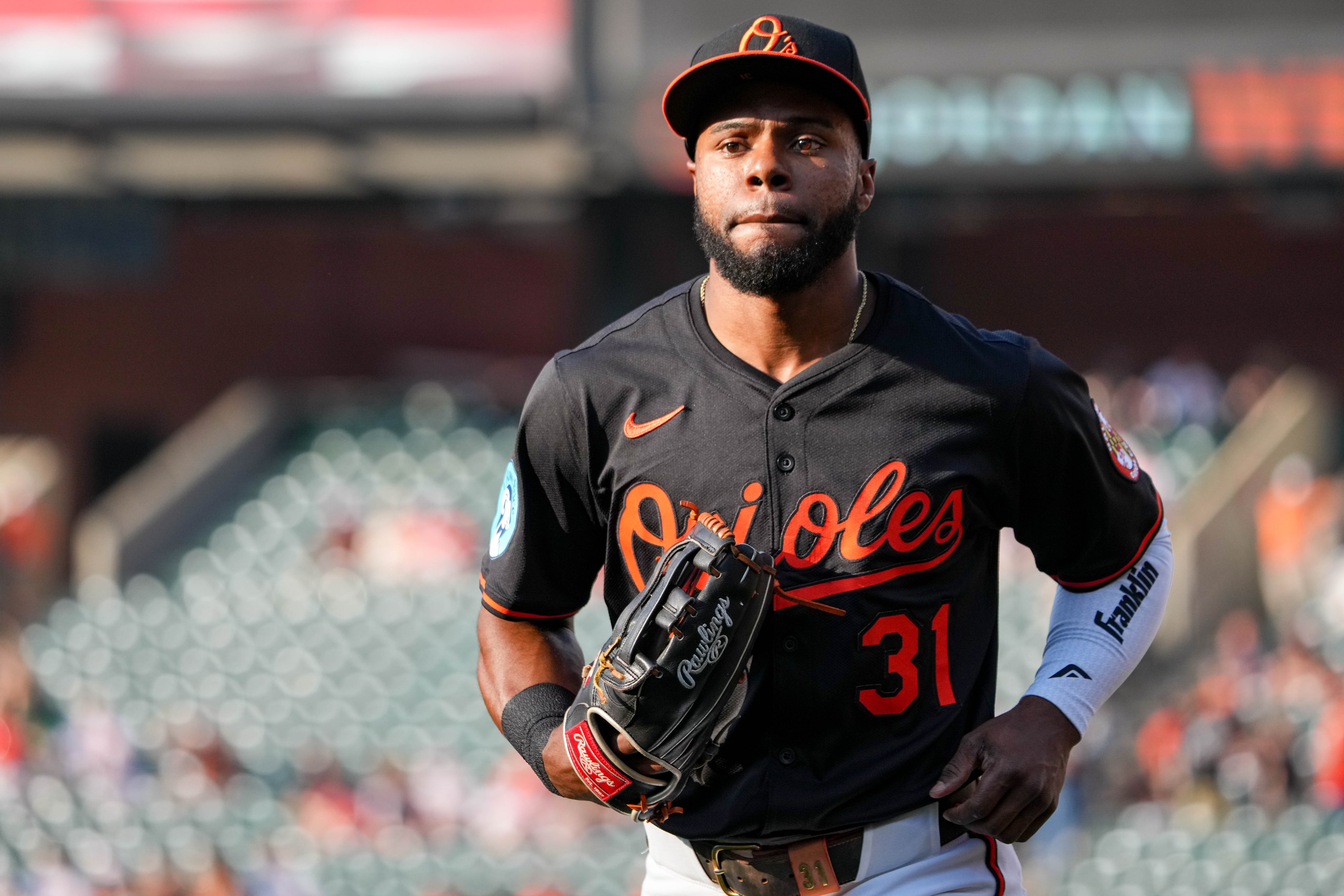 Center fielder Cedric Mullins has hit 15 home runs and stolen 14 bases this season.