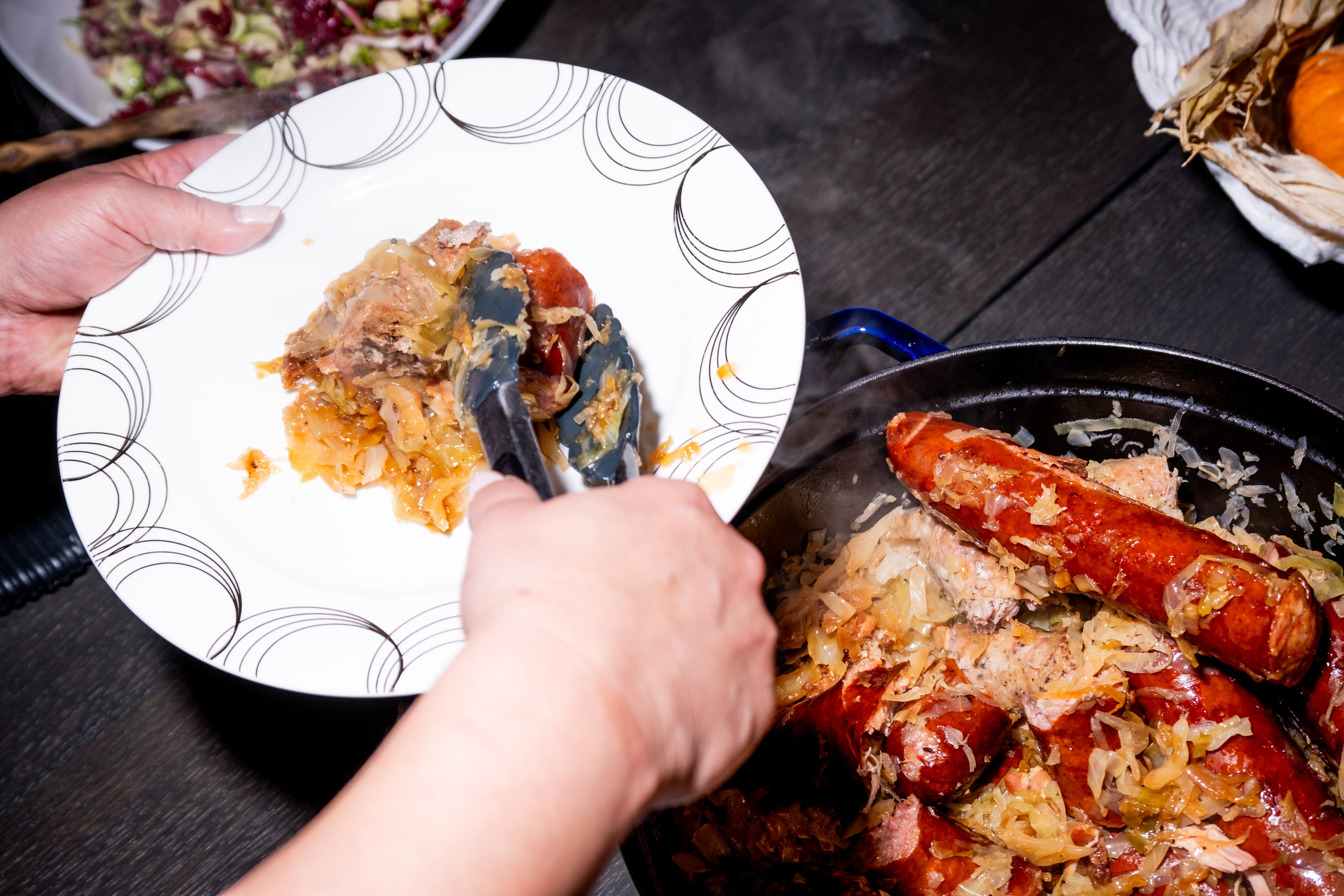 Little Donna’s: Sausage and sauerkraut