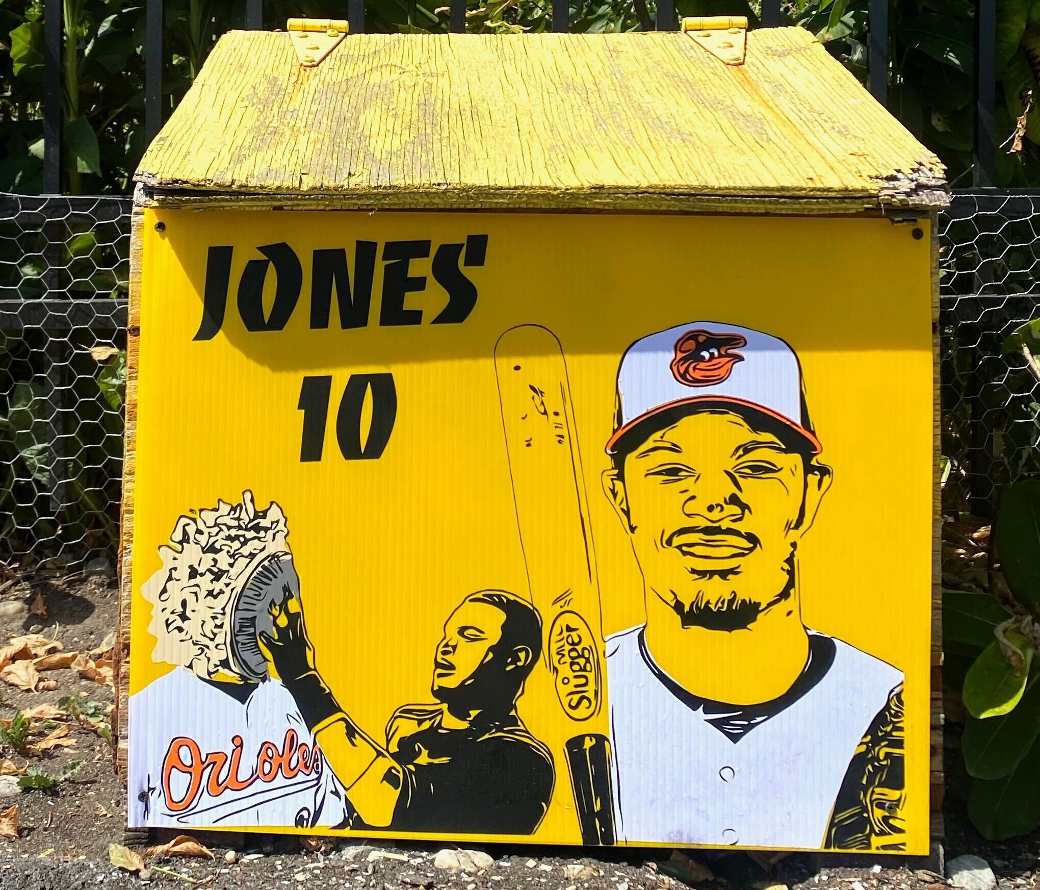 Juliet Ames’ newest salt box has an image of Adam Jones, who is retiring as an Oriole on Friday.
