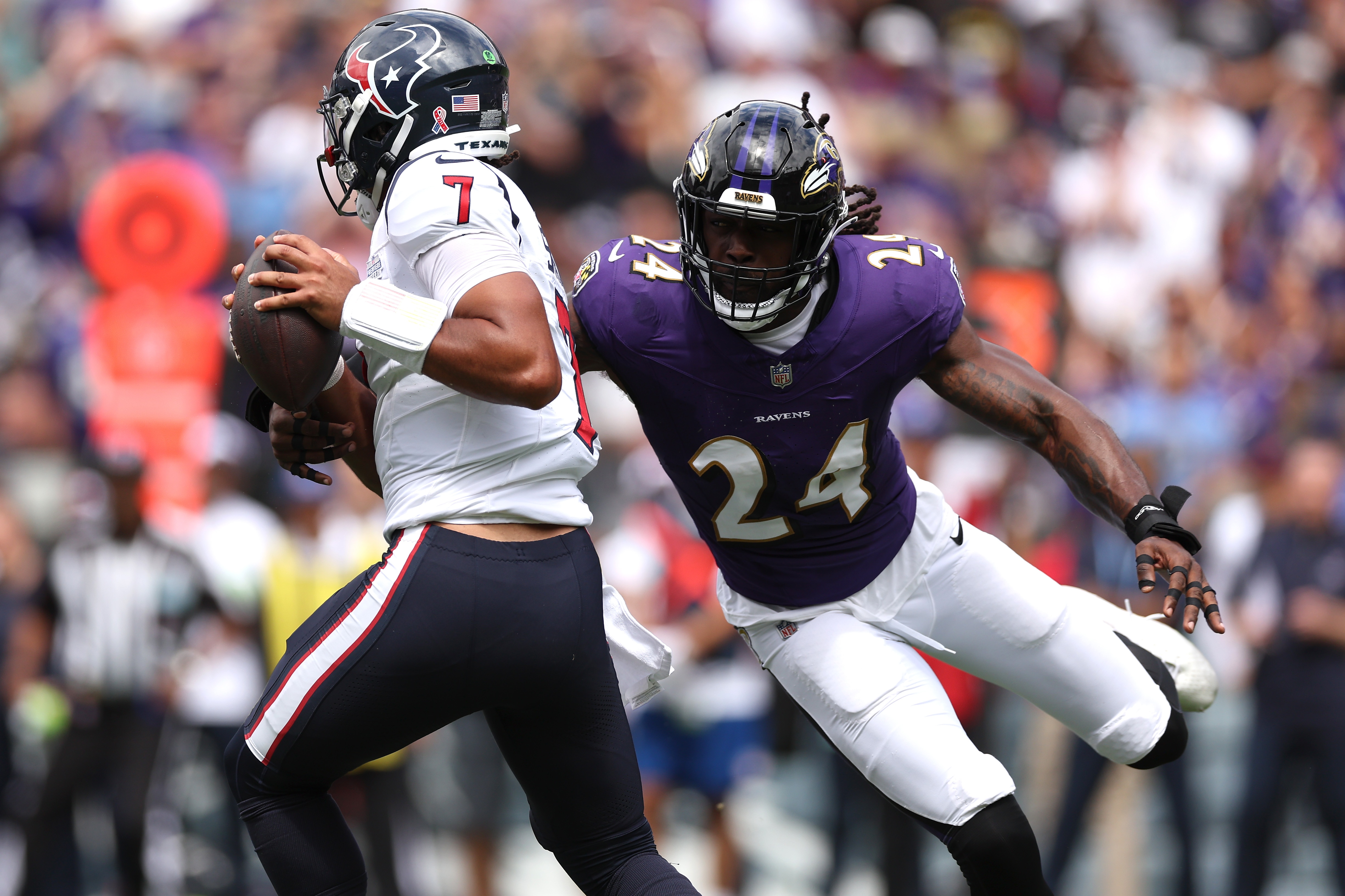 Jadeveon Clowney has made an impact on the Ravens defense in his first two games with the team.