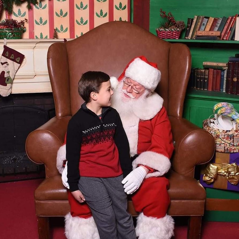Beth Montgomery-Smith regularly took her great-nephew, Ethan Smith, to see "Uncle" Santa Wayne.