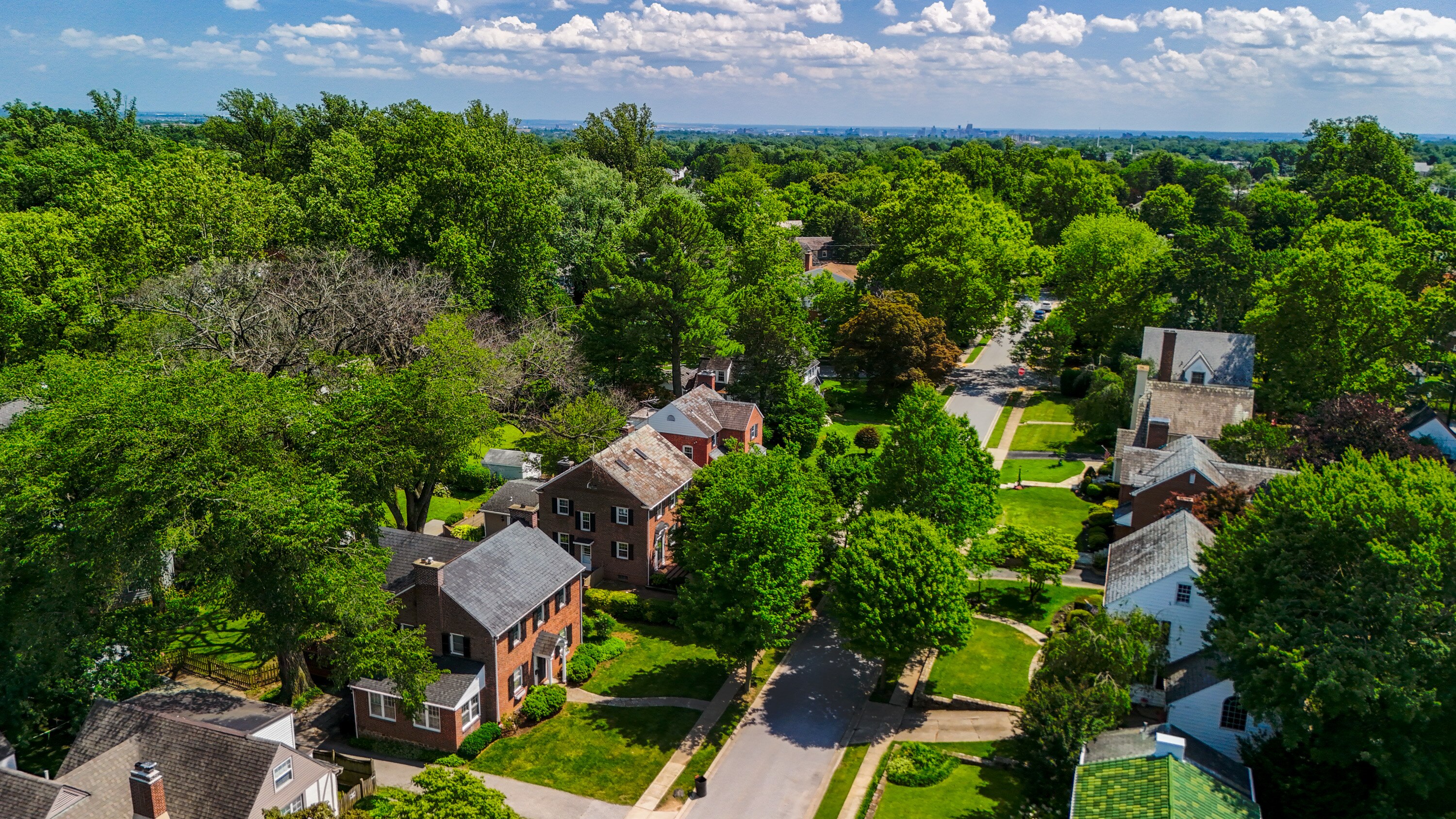 The historic Stoneleigh neighborhood was founded in 1922 along York Road in Towson.