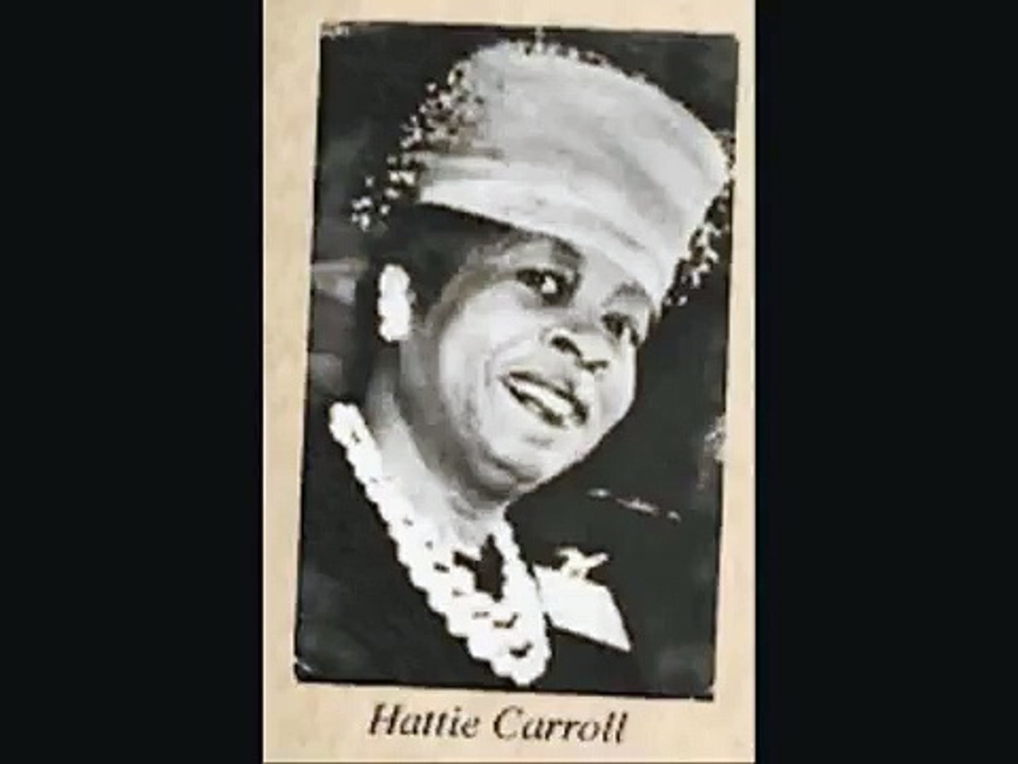 Hattie Carroll as pictured in the Baltimore AFRO-American, February 12,
1963