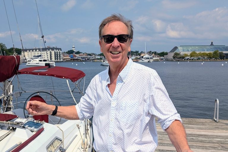 Tom Guay, an Annapolis musician and writer, is working on follow-ups to his 2025 historical fiction, "Chesapeake Bound."