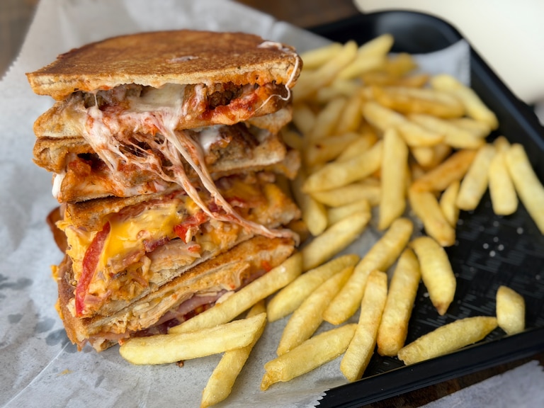 Toasty Corner in Federal Hill specializes in spins on grilled cheese.