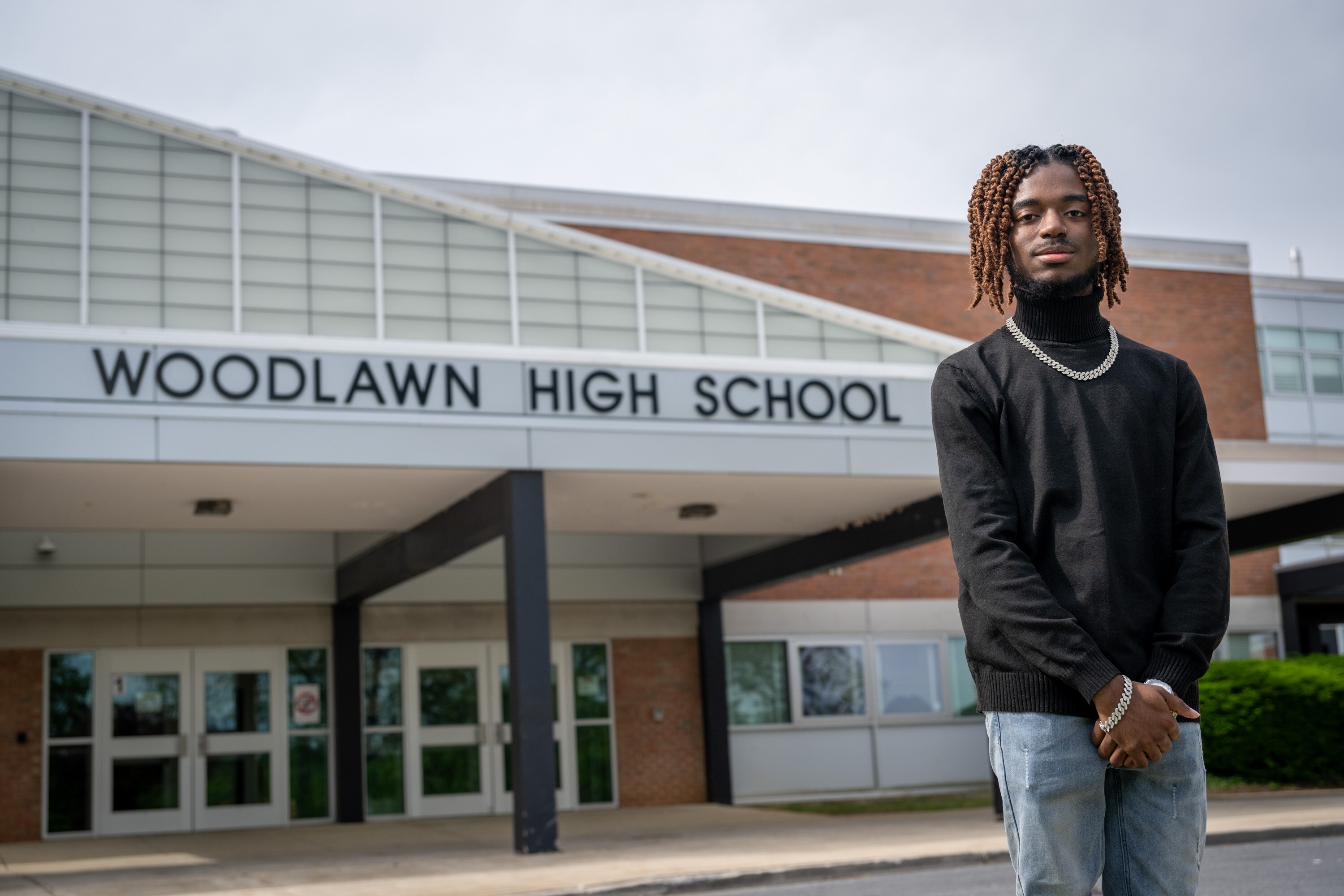 Woodlawn High School senior Sean Marshall is looking forward to graduating and studying cyber security at Coppin State University. 