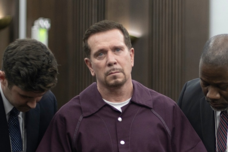 Actor Bobby J. Brown, standing second from left, in "We Own This City."