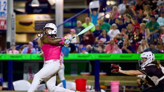 DC Banks plays outfield for Lucky Llamas, the flagship team of Boom Ball. Banks and his teammates blend baseball and performance, similar to the Savannah Bananas, and will take over Prince George's Stadium in Bowie on Oct. 3.