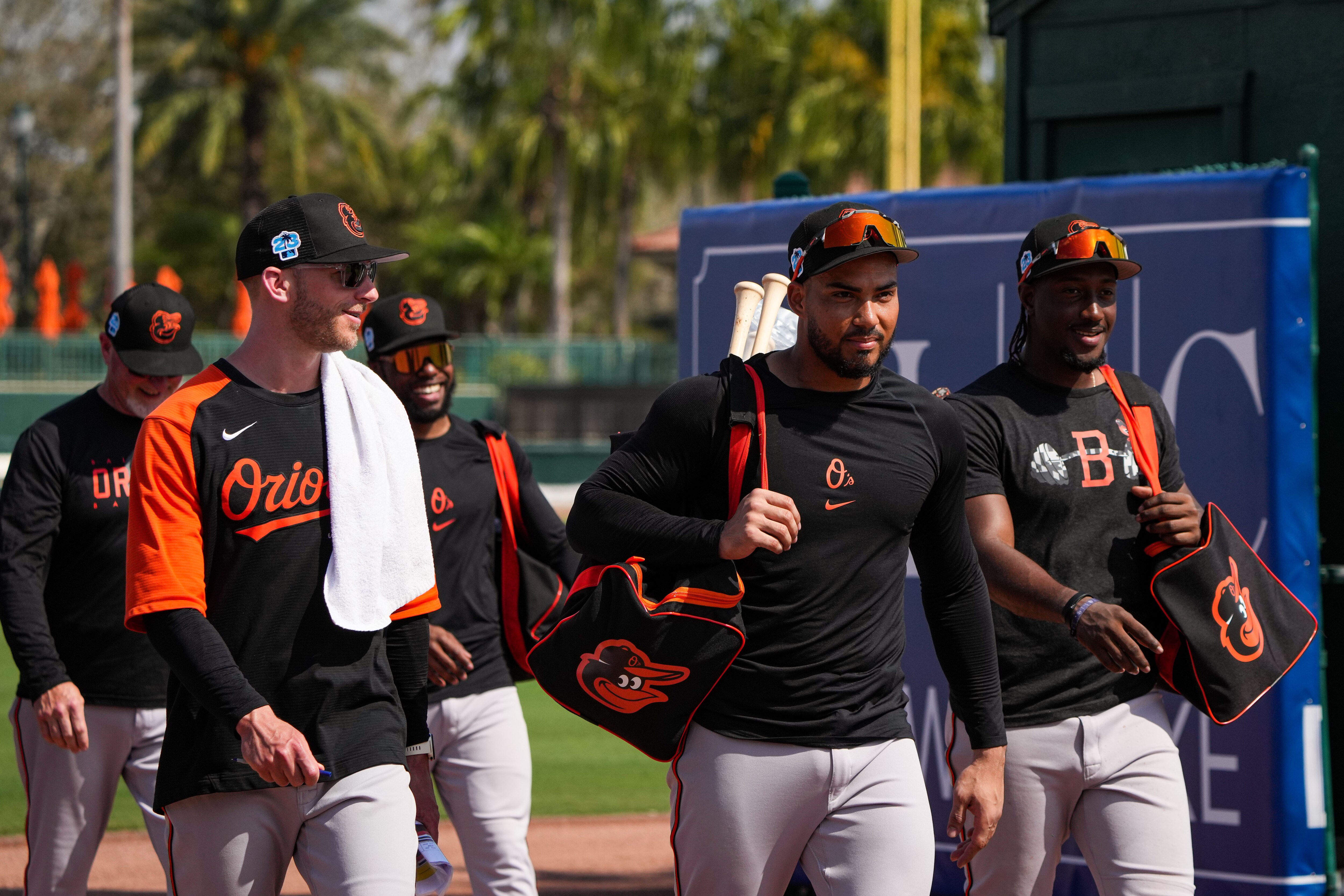 The Orioles begin spring training next week. Preseason win projections give them the look of a playoff team.