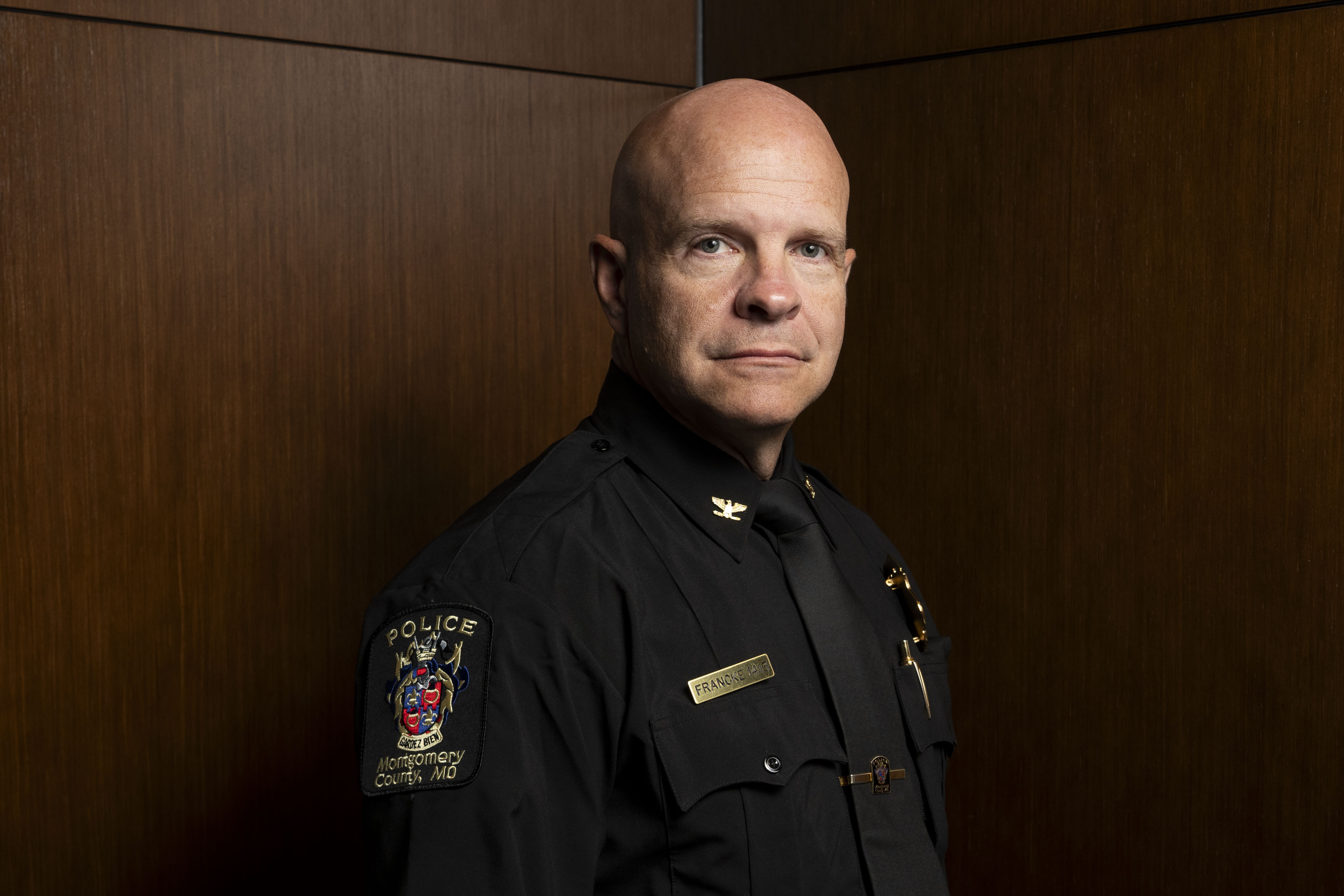 Darren Francke, a 30-year veteran of the Montgomery County Police Department, is its new interim chief. 