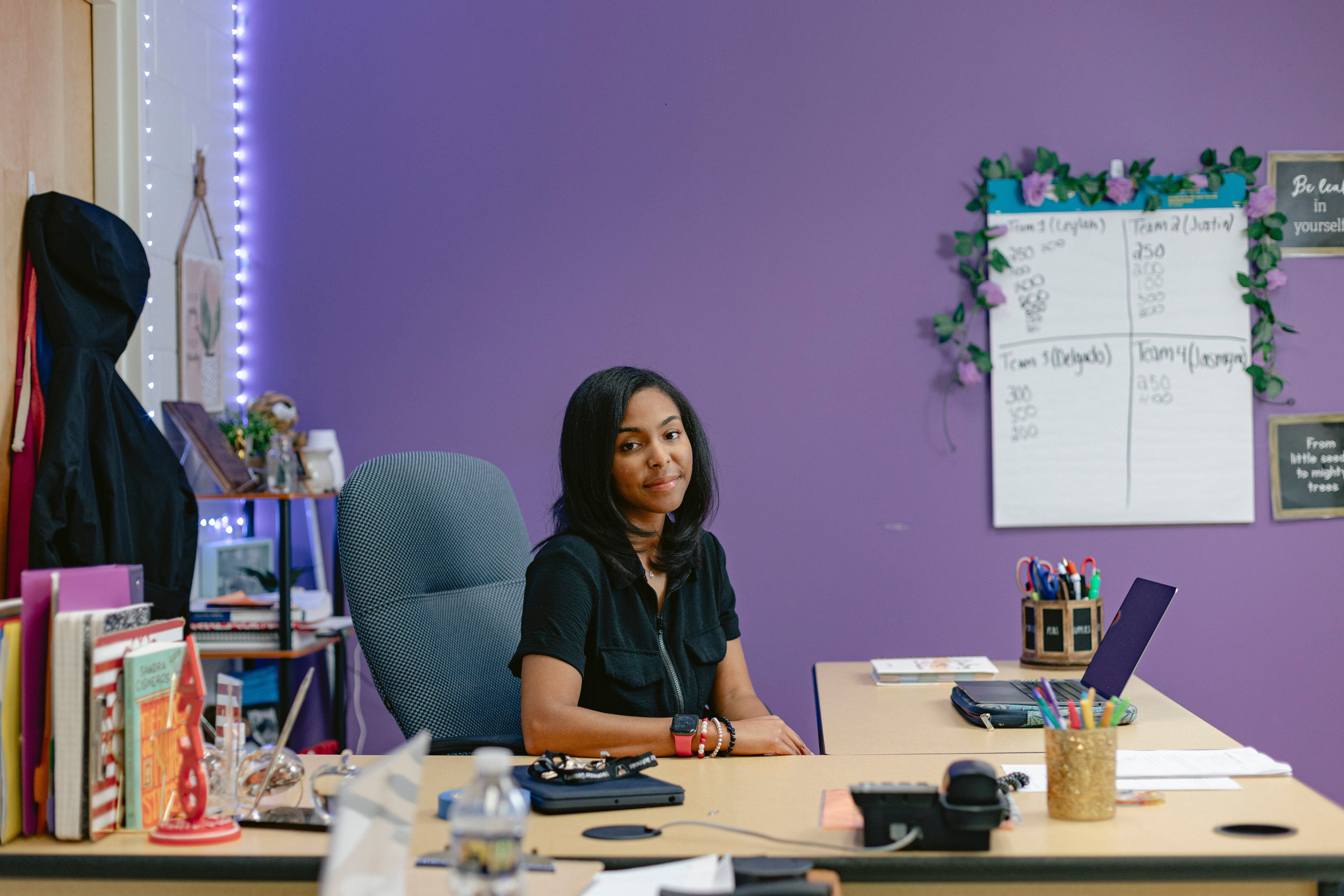 Pocomoke High School's La'Tier Evans is Worcester County’s only Black secondary math teacher.