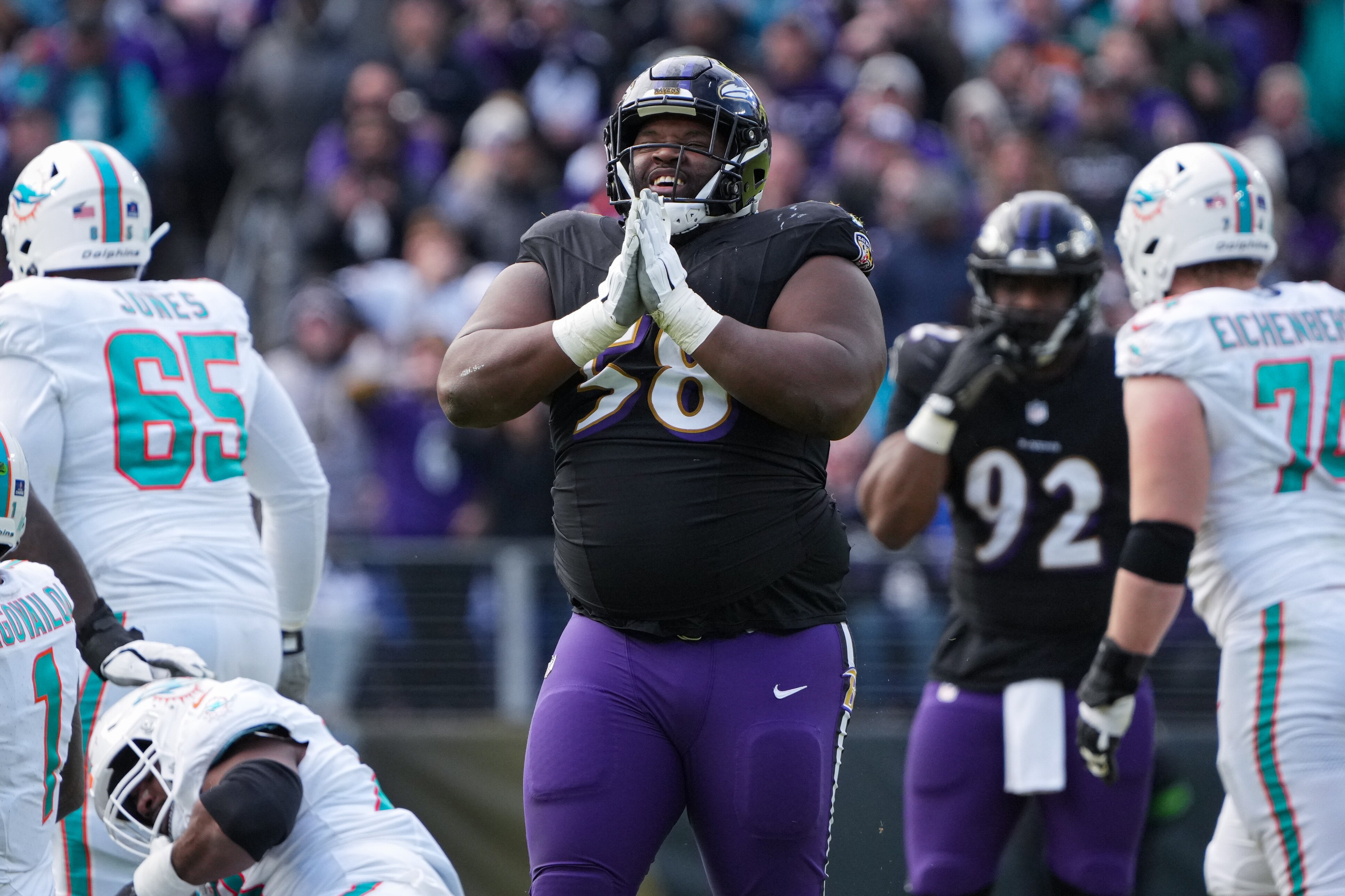 Ravens defensive lineman Michael Pierce is listed as doubtful for the Sunday night game against the Buffalo Bills.