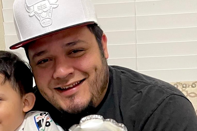 Kilmar Abrego Garcia and one of his children in an undated photo provided by CASA, an immigrant advocacy organization, in April 2025.