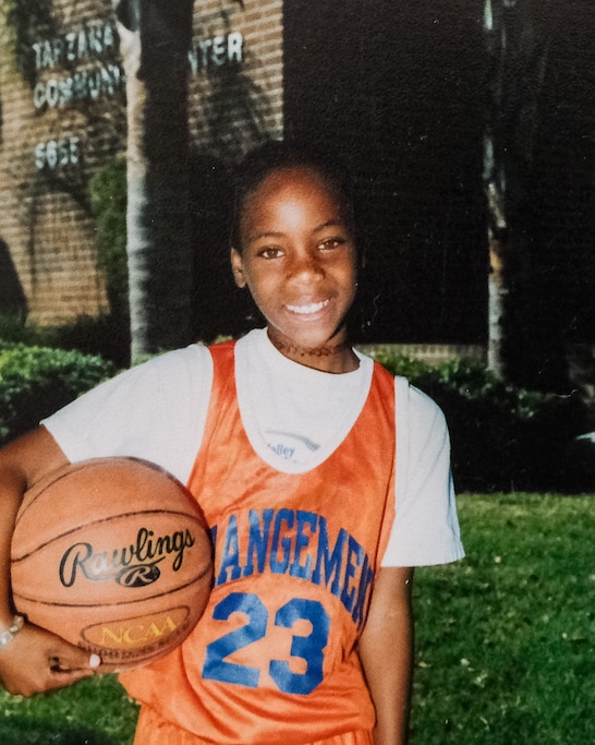 Reporter Jasmine Vaughn-Hall learned to play basketball at Tarzana Recreation Center, where her mom often coached her team.