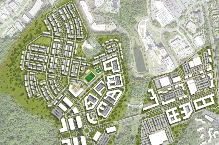 FEBRUARY 24, 2026 - An architectural rendering of the planned Viva White Oak development, which the Montgomery County Council voted to approve Tuesday.