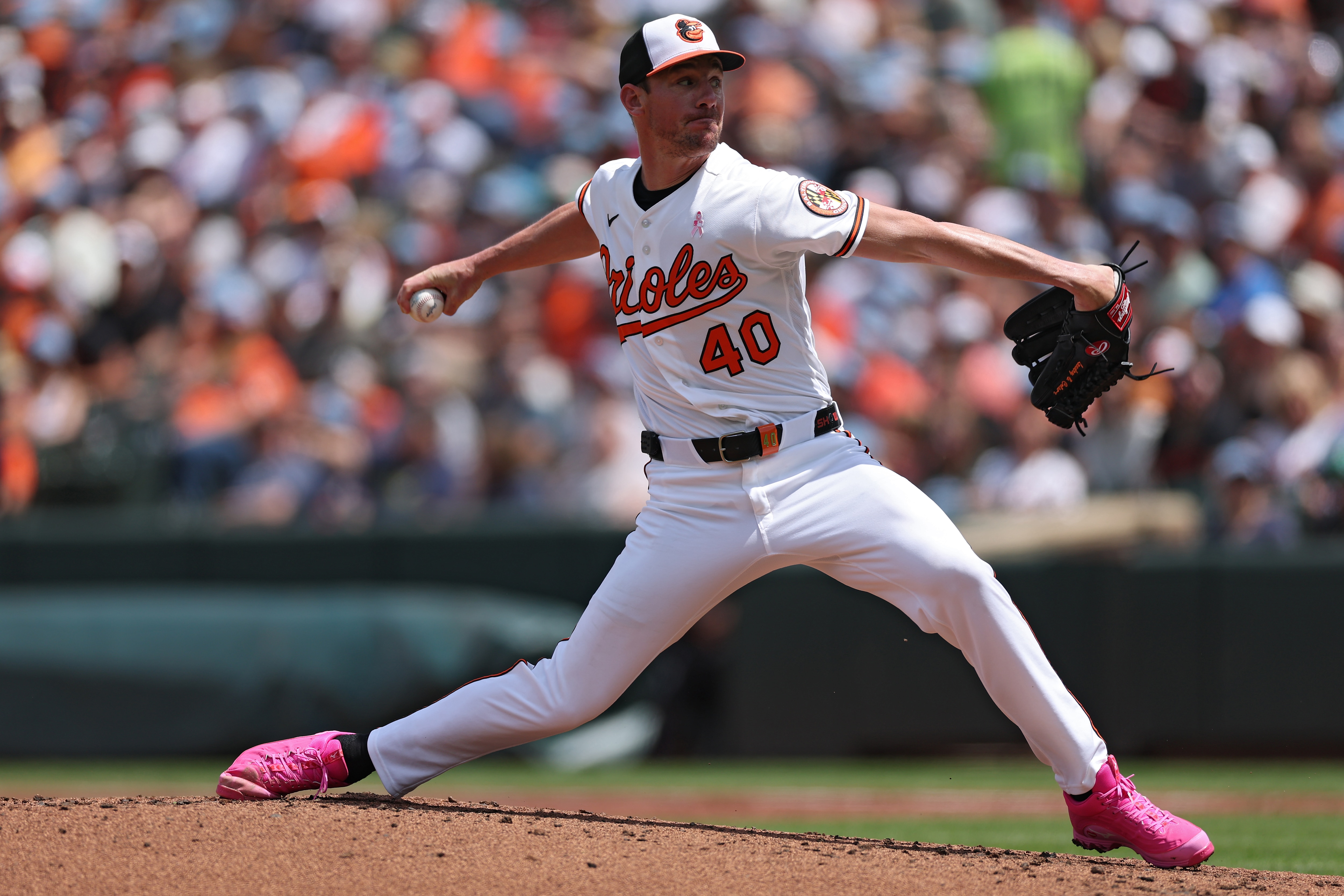 Orioles pitcher Chris Bassitt works the second inning against the Athletics in Baltimore earlier this year.