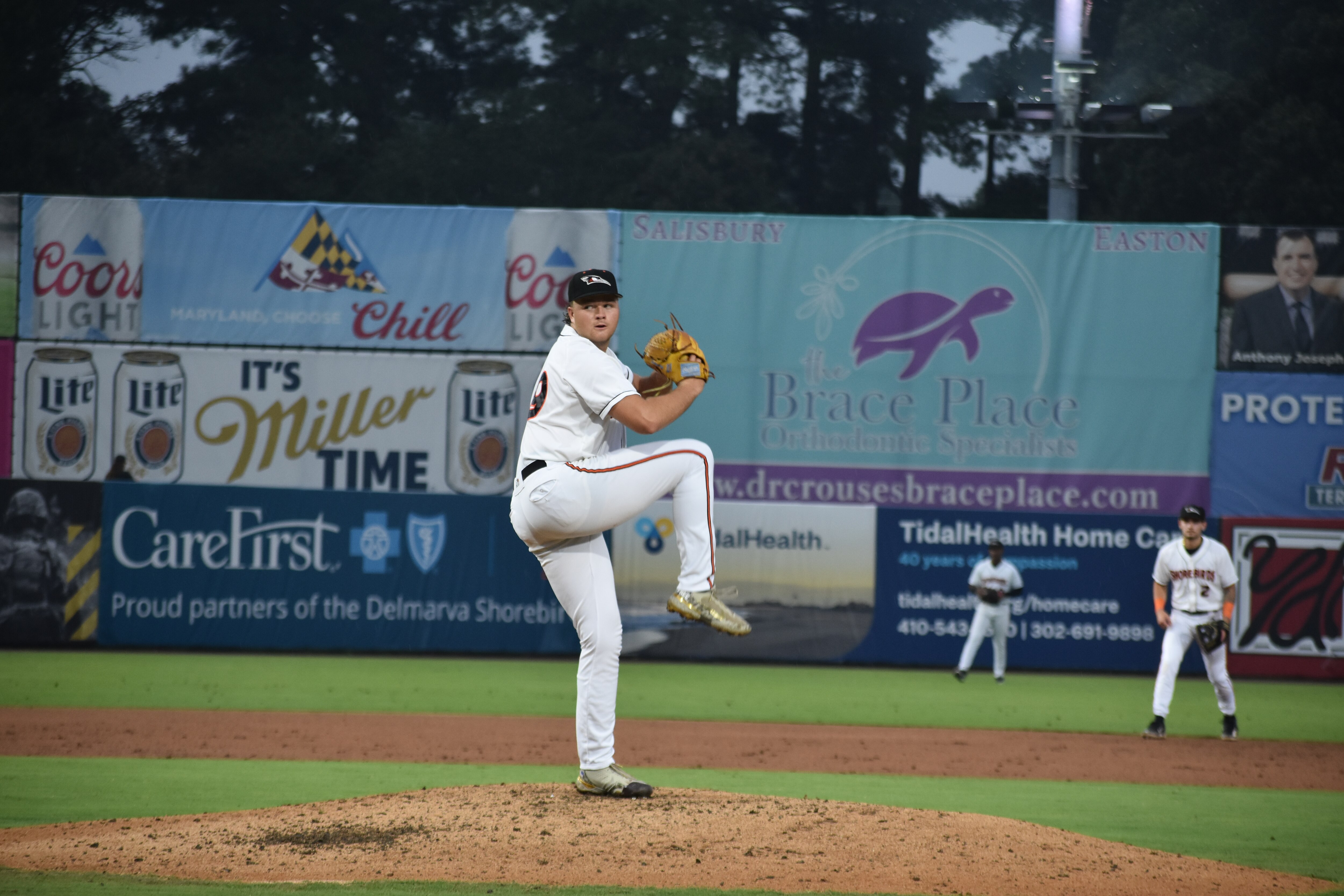 Boston Bateman pitched three innings in his debut at Class A Delmarva, allowing five hits and one earned run.