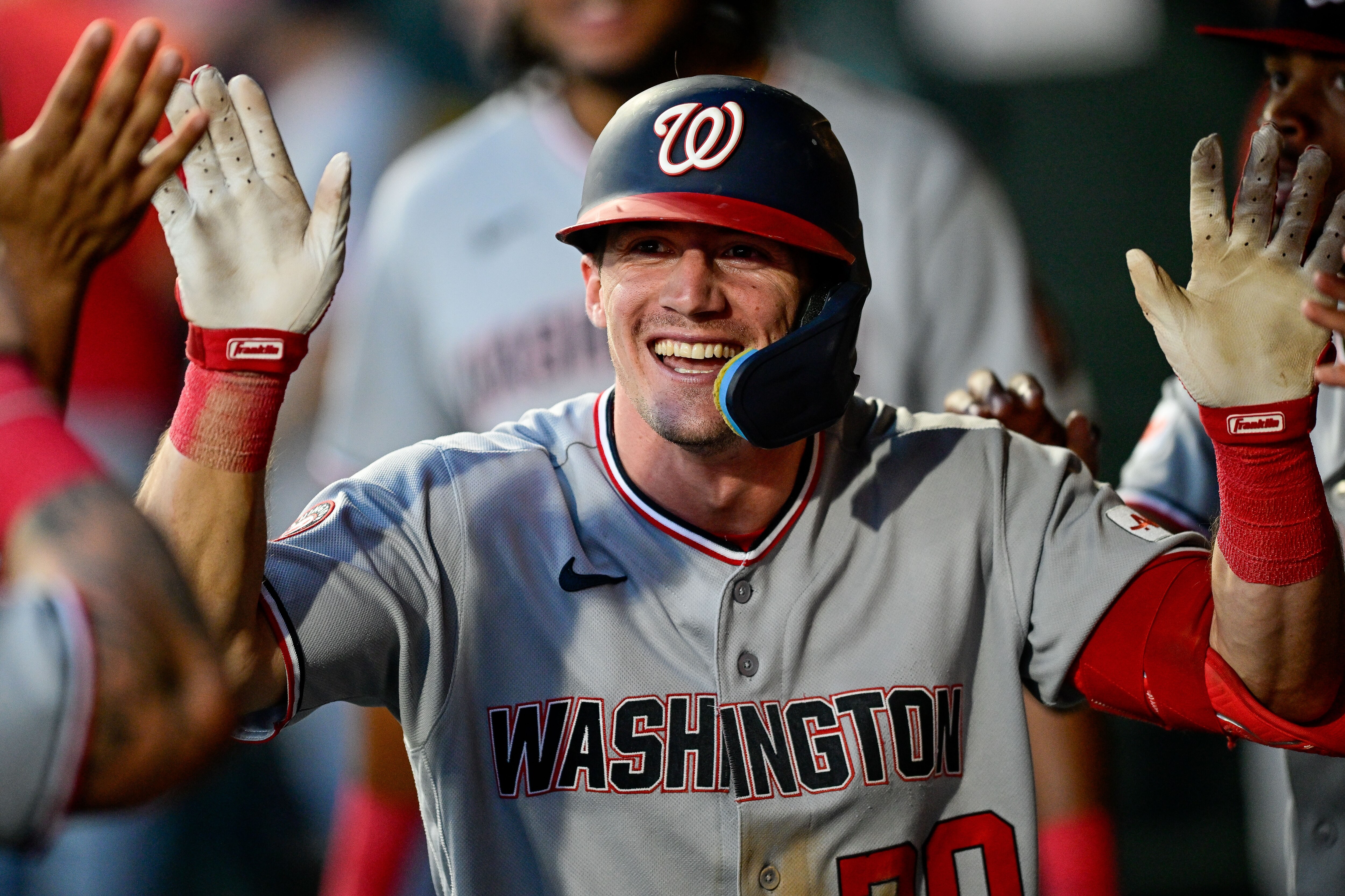 Jacob Young has an OPS over .700 this season after it was .583 in 2025.