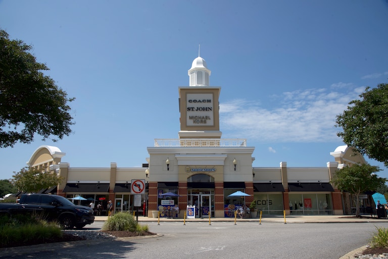 The Queenstown Premium Outlets are a prime pit stop for Route 50 beachgoers.