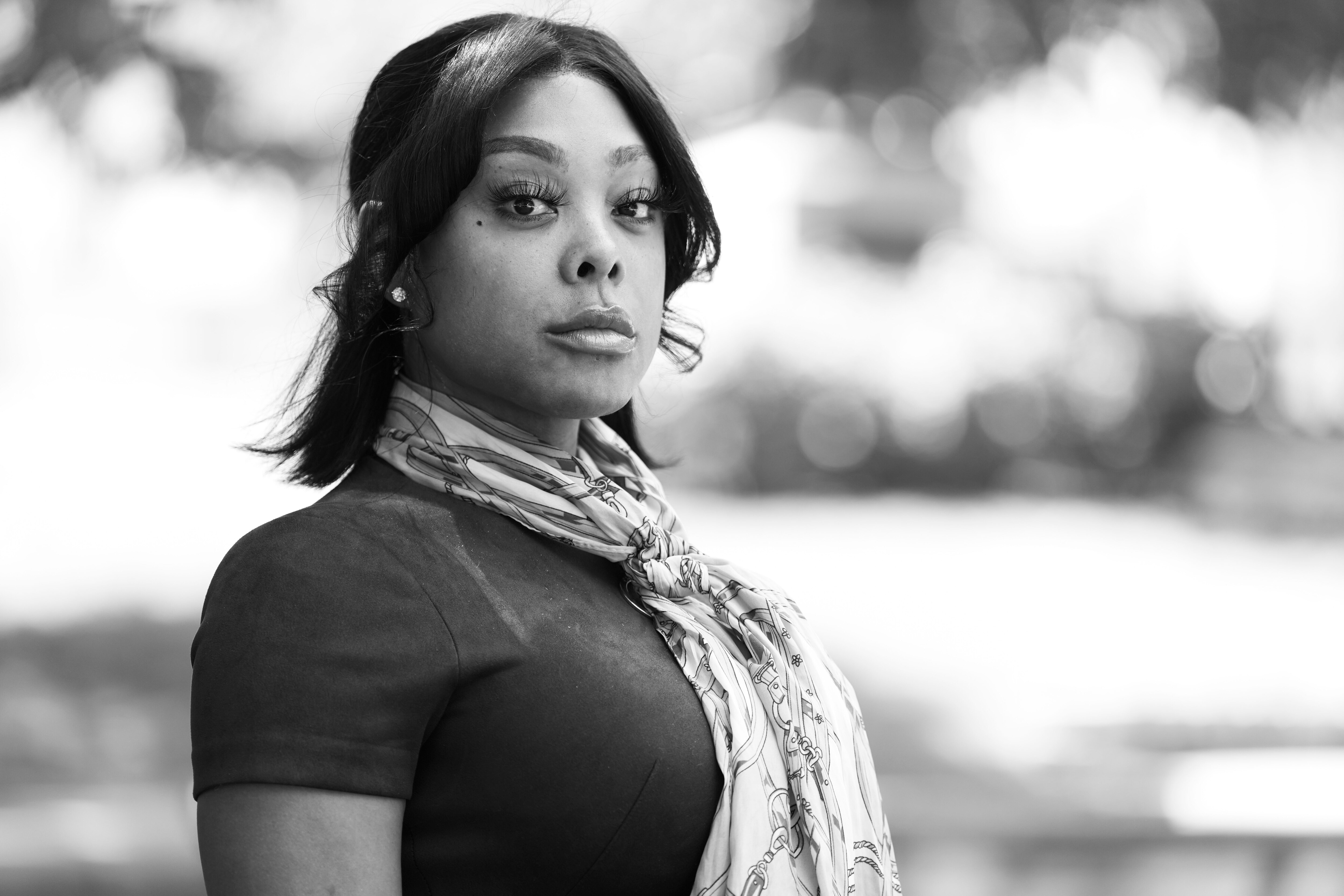 Londyn Smith De Richelieu poses for a portrait around Mount Vernon, in Baltimore, Thursday June, 1, 2023.