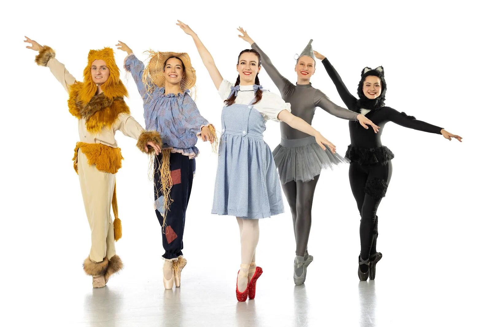 The Wizard of Oz dancers of Charm City Ballet.