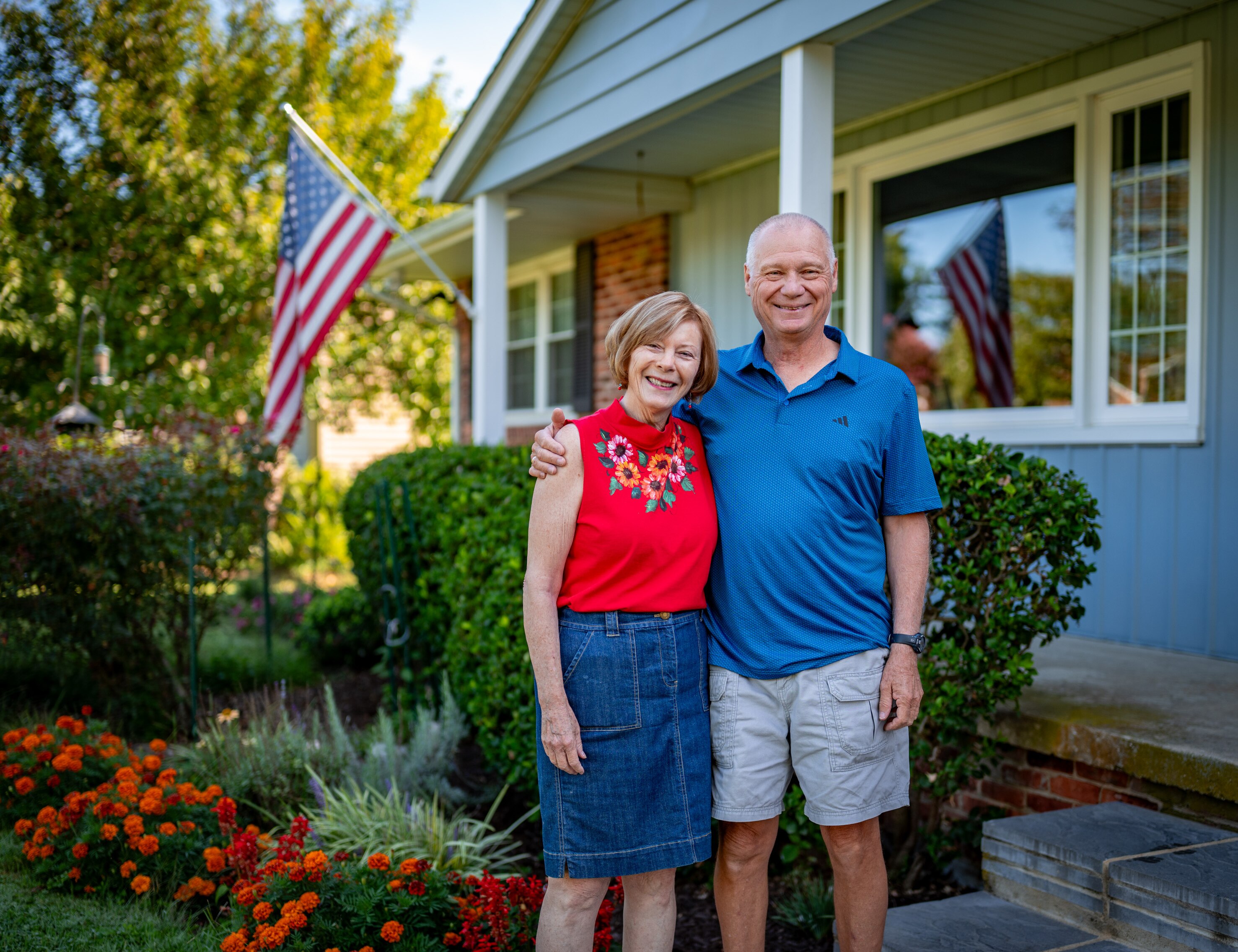 Pat and David Vorel have lived in their Ellicott City home for 34 years, and they say trading it for something smaller and more expensive doesn't make sense. 