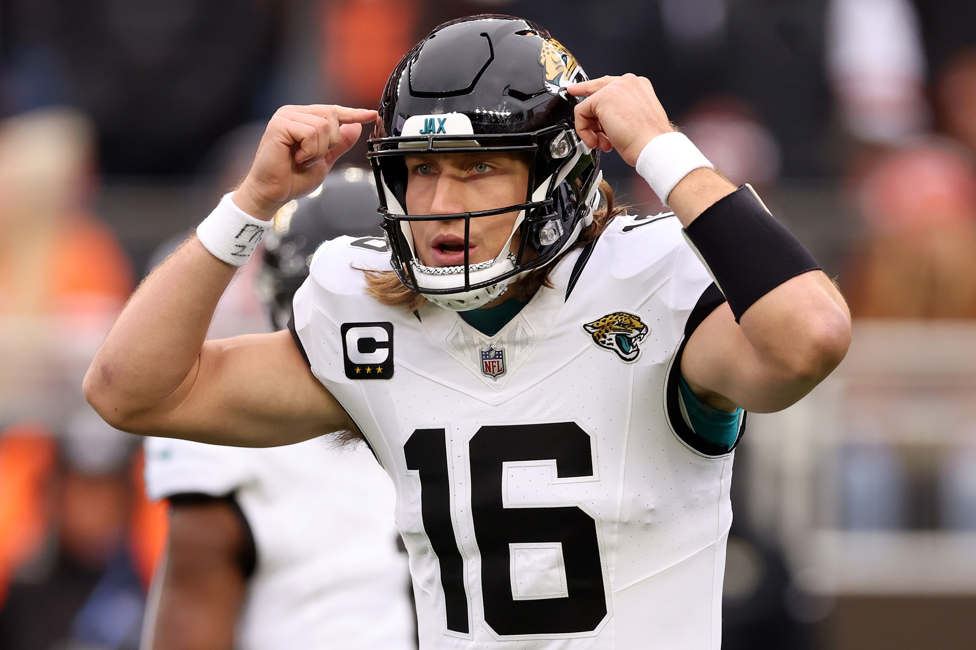 Jacksonville Jaguars quarterback Trevor Lawrence has thrown 17 touchdown passes and 10 interceptions this season.