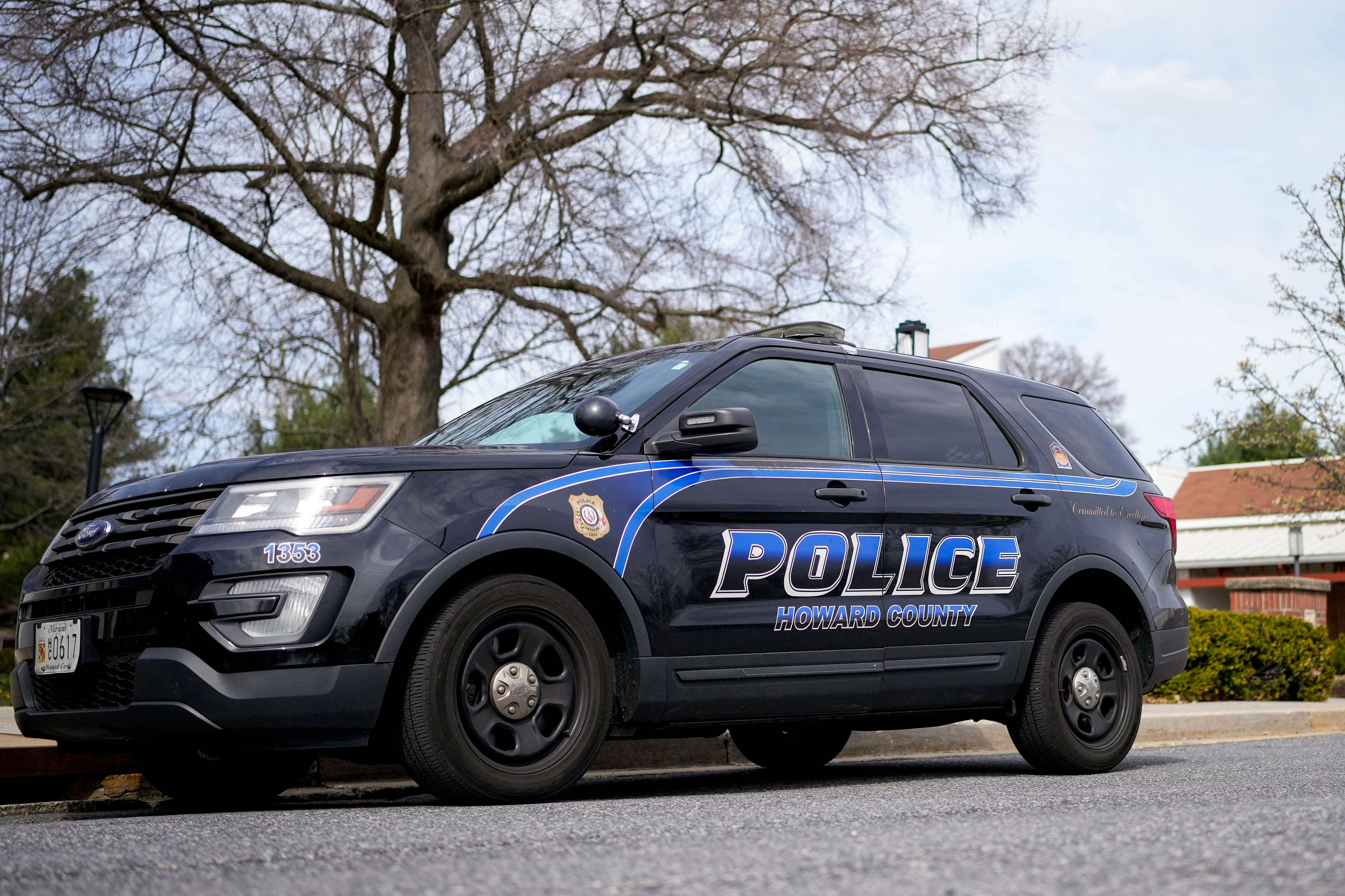 Howard County Police said a motorcyclist was killed after colliding with a transit bus on Route 32 on Wednesday night.