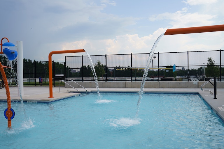The Coldstream Aquatic Center boasts two new public pools in Baltimore, Md. on June 25, 2025.