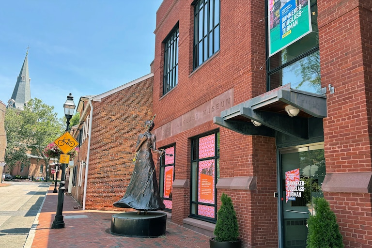 The entrance to the Banneker-Douglas-Tubman Museum on Franklin Street in Annapolis, pictured June 30, 2026.