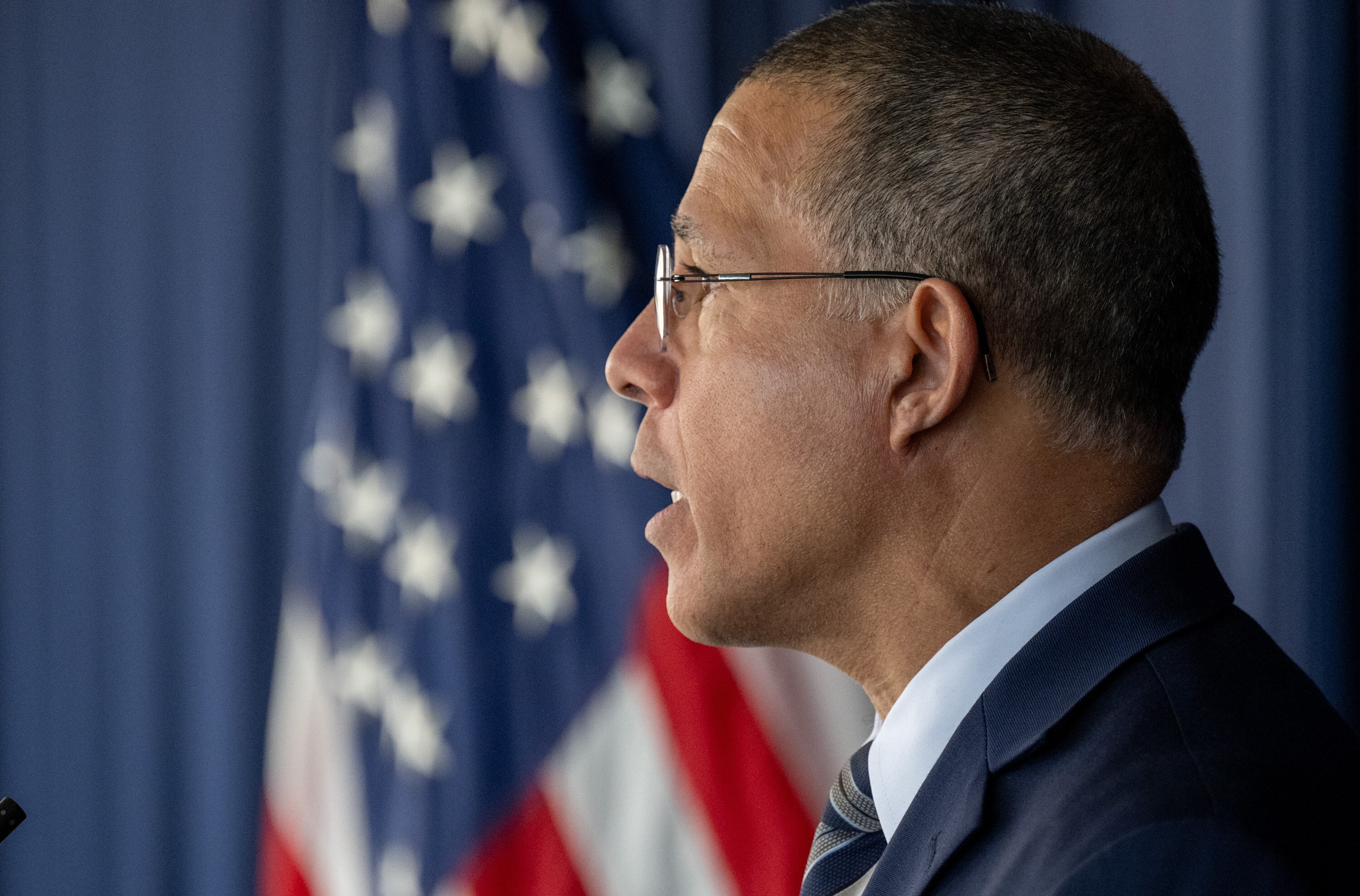 Maryland Attorney General Anthony Brown addresses legal measures taken by his office related to federal funding and the integrity of the federal payment system regarding actions taken by the Trump administration.