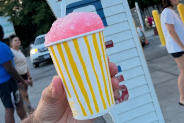 B&B Snowballs & Seafood in Glen Burnie sells classic snowballs.