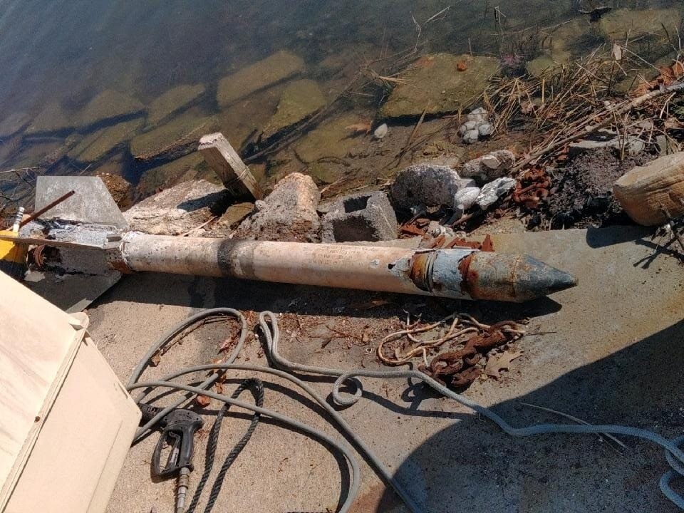 Fishing communities often catch spent cannon shells, missiles and rockets settled in the riverbed as a result of weapons testing in the Potomac River by the Naval Support Facility in Dahlgren, Virginia.