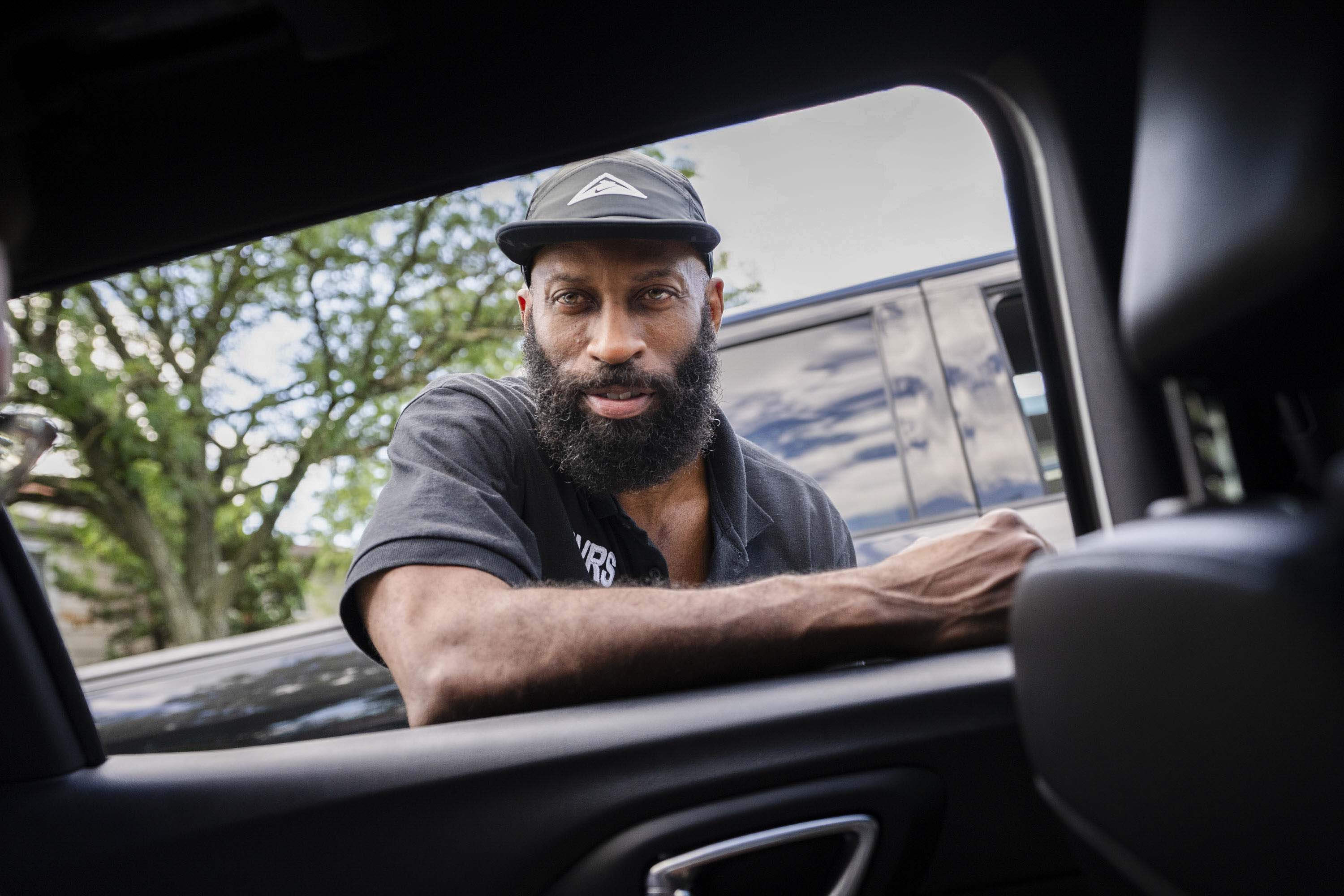 Reginald Williams of the Mayor’s Office of Safety and Engagement drives around West and South Baltimore in collaboration with the city’s Group Violence Reduction Strategy.