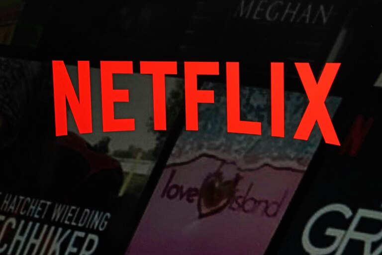 FILE - The Netflix logo is shown in this photo from the company's website on Feb. 2, 2023, in New York. (AP Photo/Richard Drew, File)