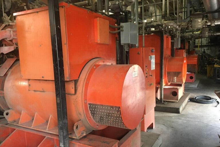 Generators at the Eastern Sanitary Landfill are powered by methane gas.