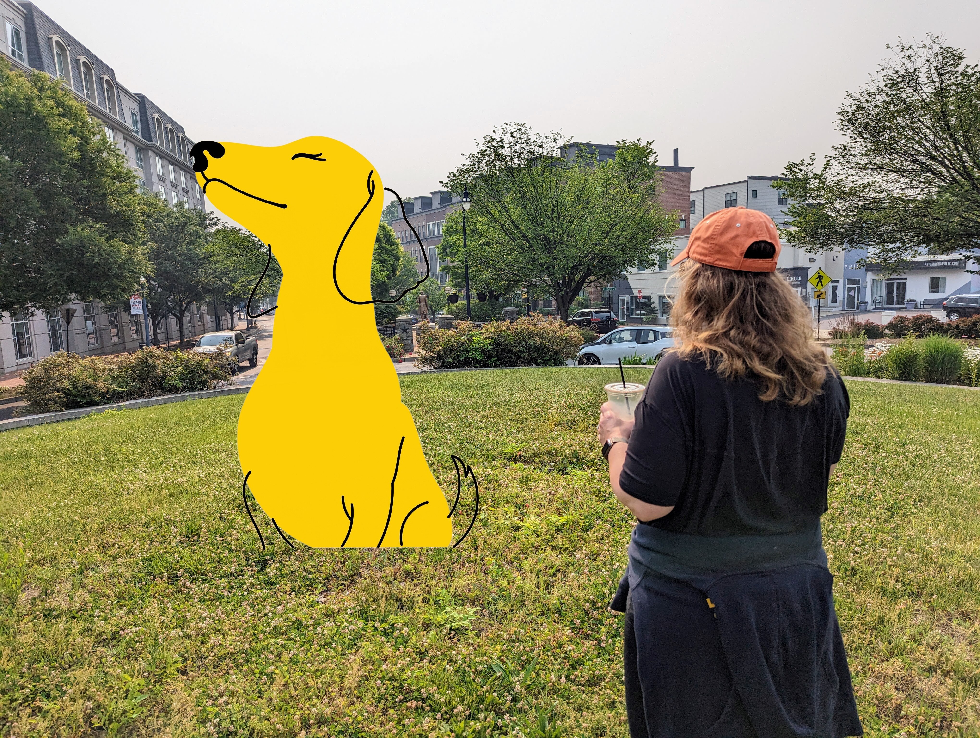 What could go on Westgate Circle now that a plan for a new sculpture has been "tabled?" How about a dog?