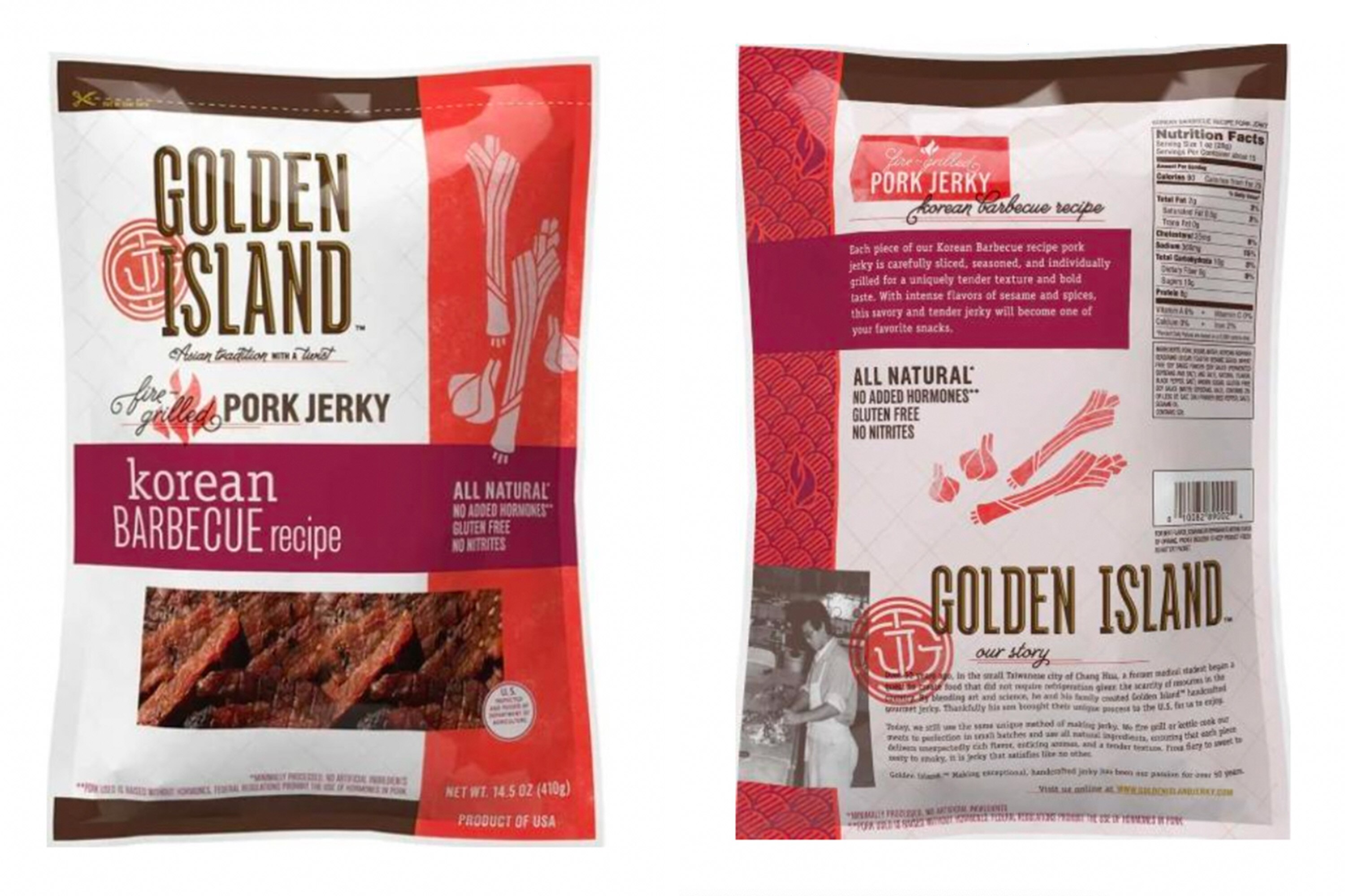 Packaging for South Dakota company barbecue pork jerky was recalled because the product may be contaminated with pieces of metal, the USDA said Friday.