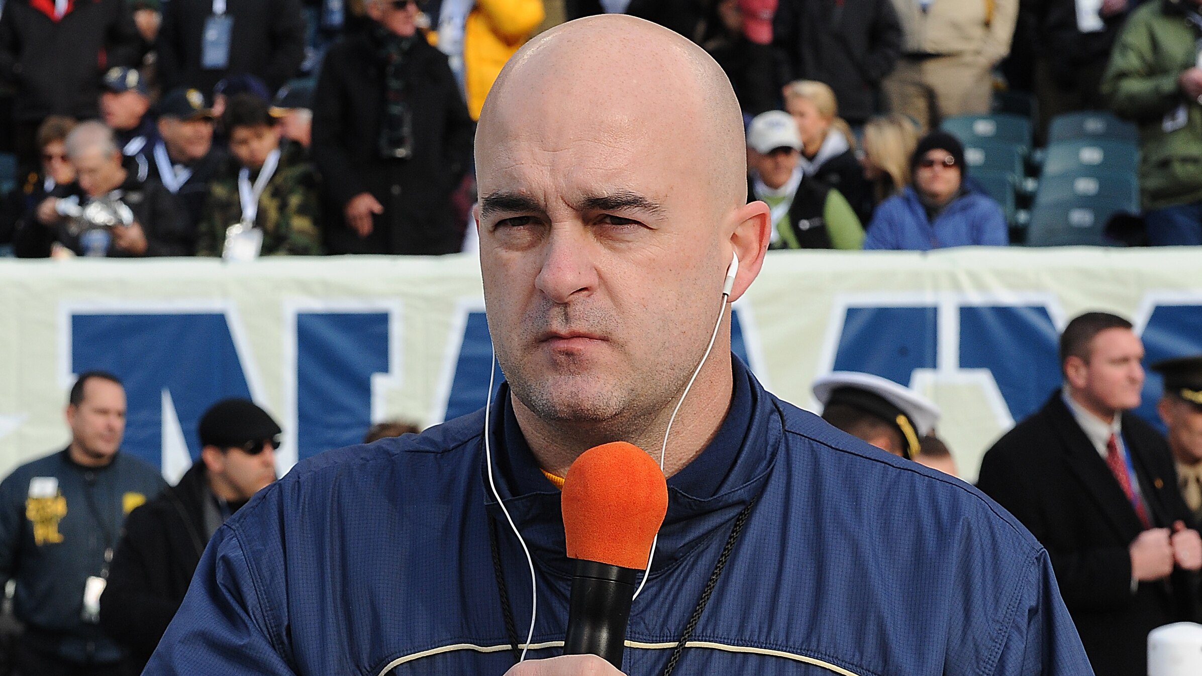 Navy Athletics play-by-play announcer Pete Medhurst.